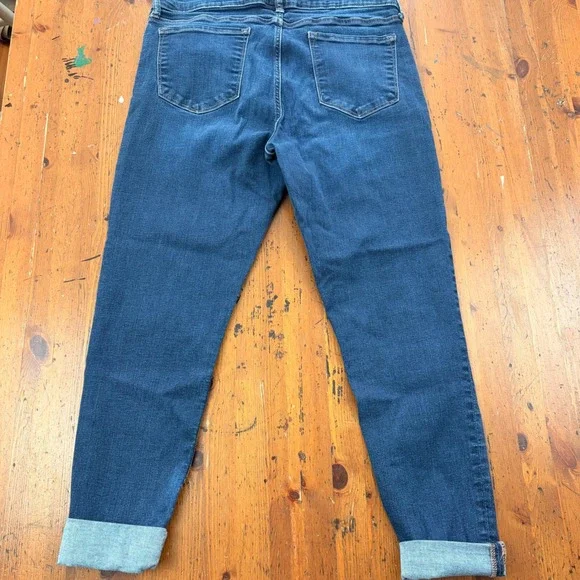 Banana Republic Sculpt Skinny Stretchy Jeans Blue Dark Wash Womens 32/14 Denim - Picture 5 of 12